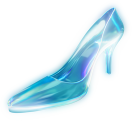 3D Surrealism Glass Shoe